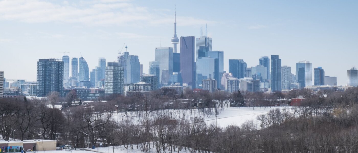 Snowy Toronto Skyline - Holidays to Ontario