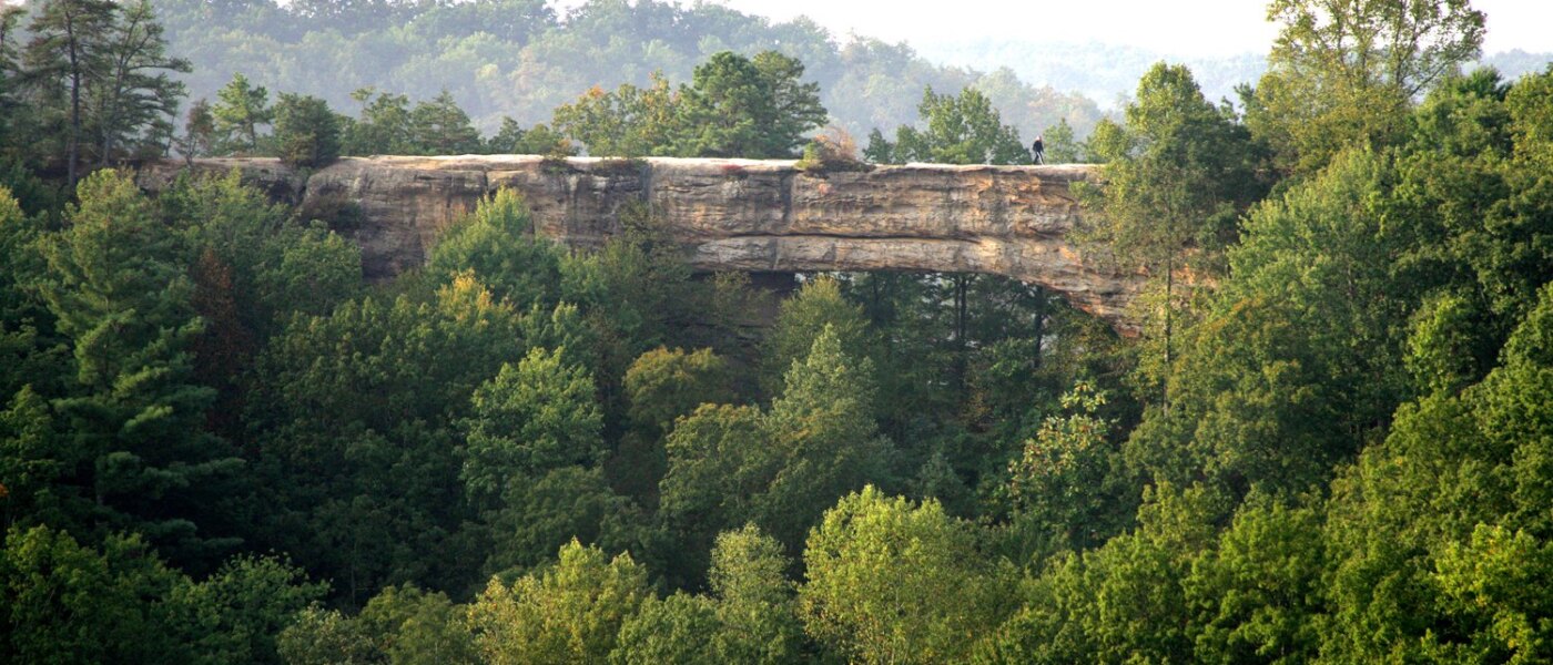 Red River Gorge Natural Bridge. Holidays to Kentucky