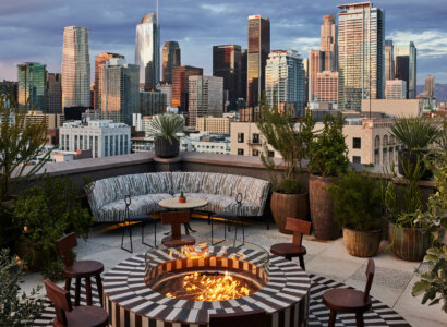Firepit - Proper Hotel Downtown LA - Holidays to California