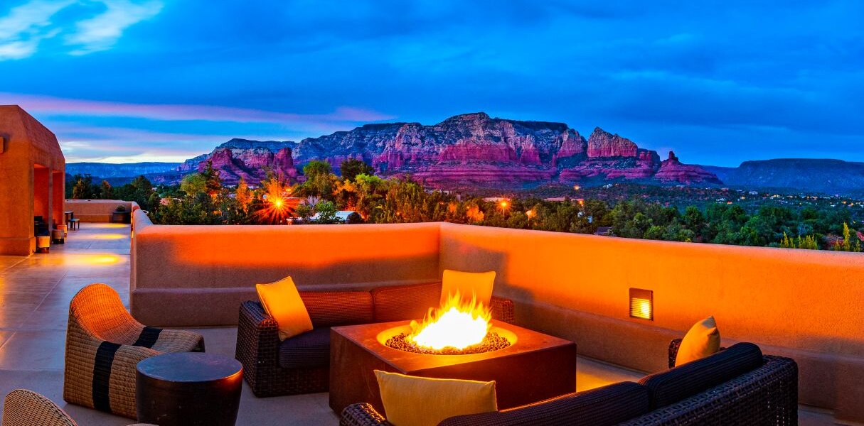 Firepit - Sky Rock Hotel - Sedona - Holidays to Arizona